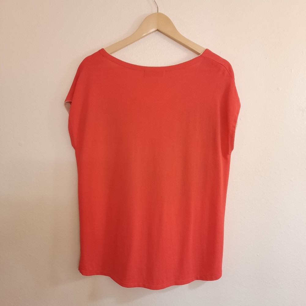 Anthro Aldomartins Floral V-Neck Pullover Top - Picture 5 of 6